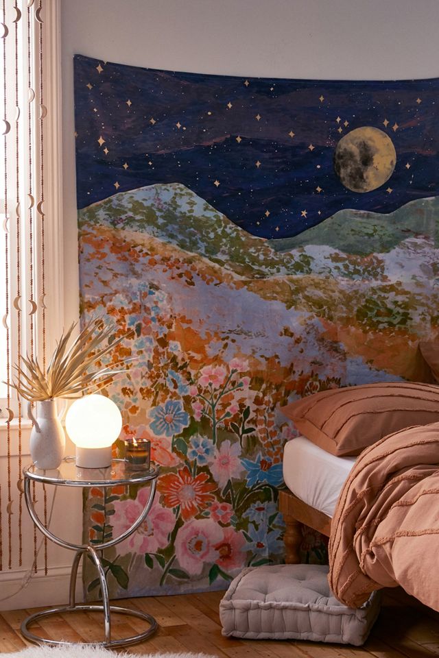 Arazzo da giardino illuminato dalla luna #7
