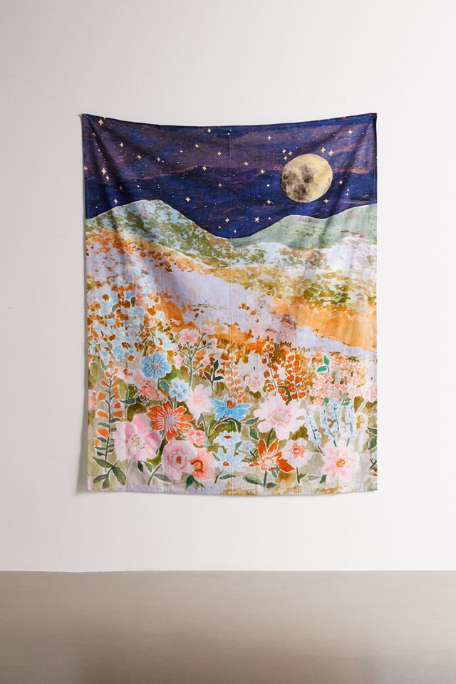 Arazzo da giardino illuminato dalla luna #8