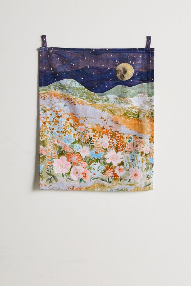 Arazzo da giardino illuminato dalla luna #10