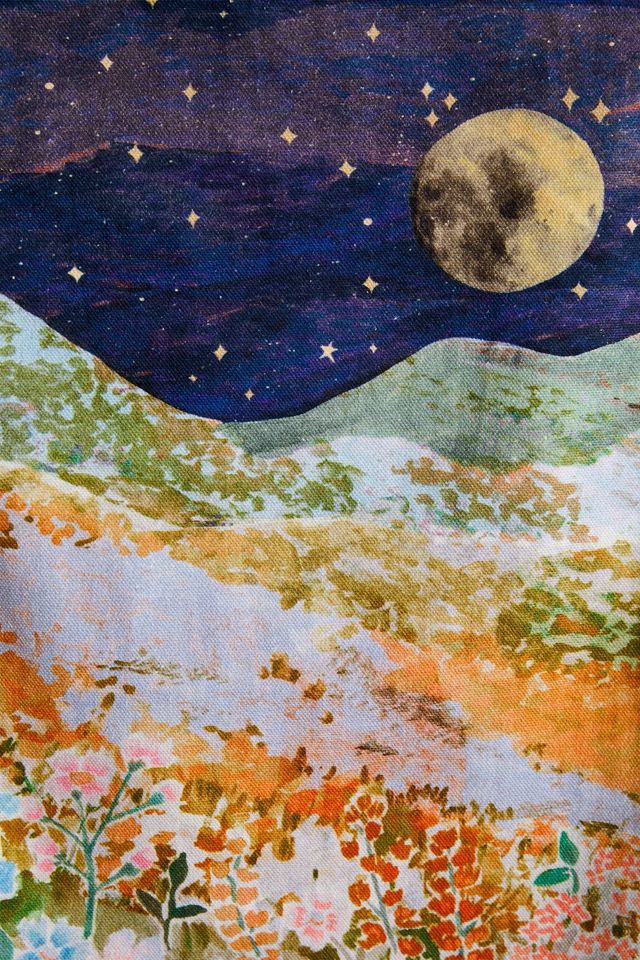 Arazzo da giardino illuminato dalla luna #4