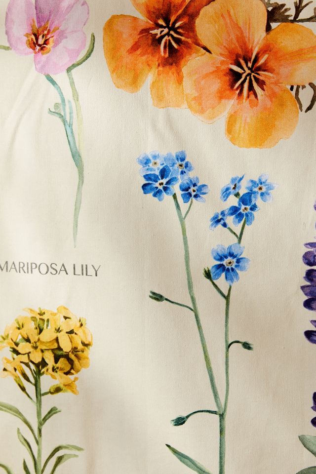 Botanical Wildflower Reference Chart Tapestry #2