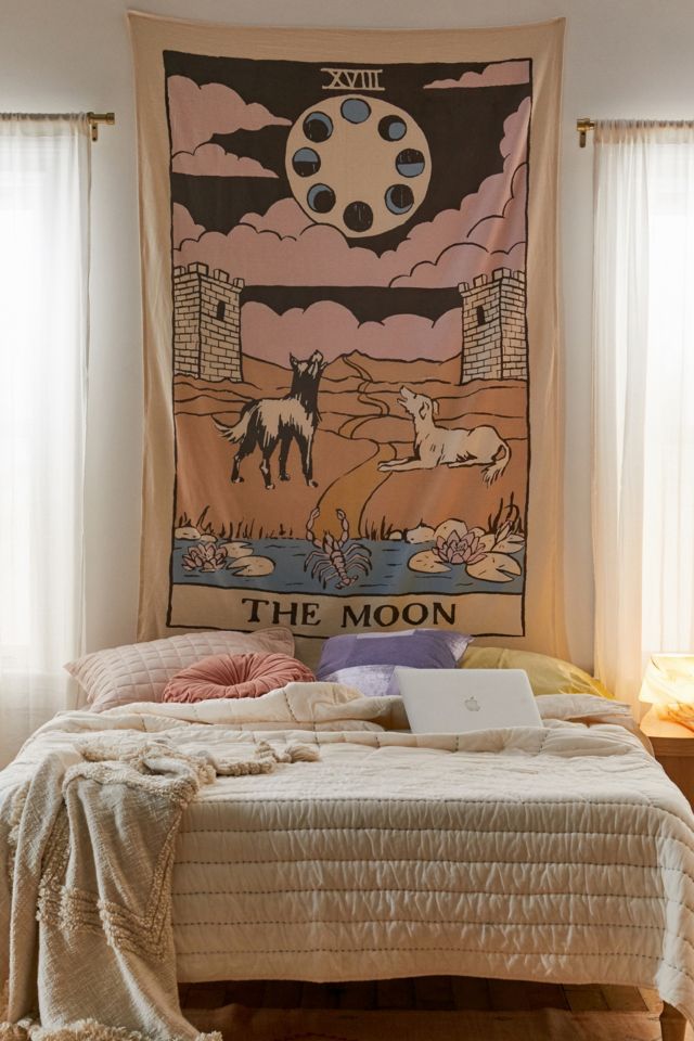 The Moon Tarot Tapestry | Urban Outfitters UK