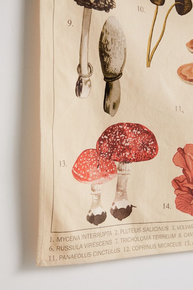 Mushroom Chart Tapestry #2