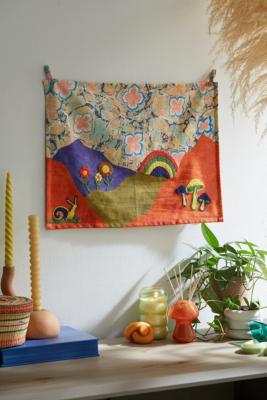 Peggy Embroidered Landscape Tapestry - Assorted ALL at Urban Outfitters