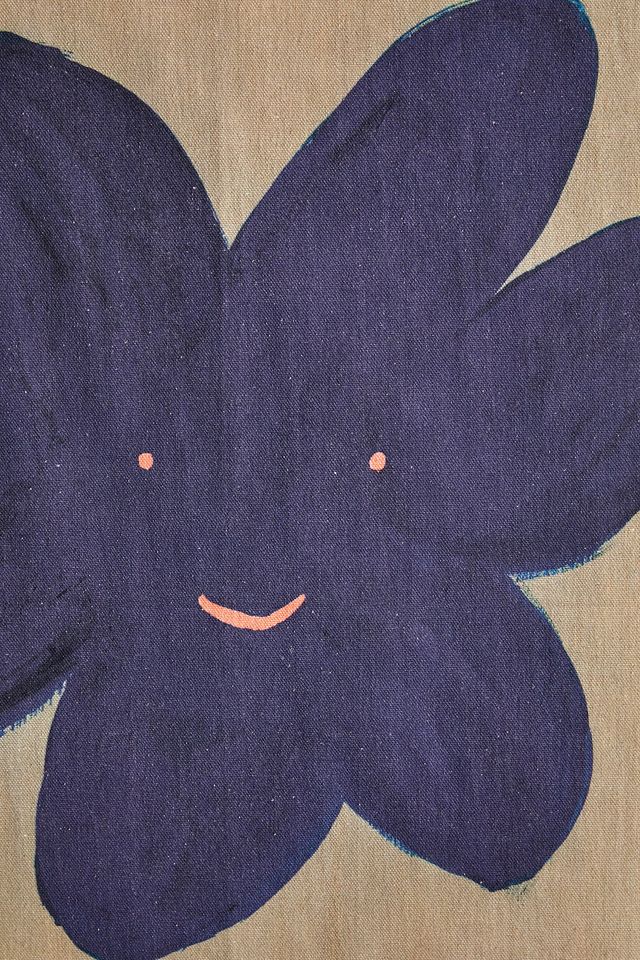 Flower Motif Peace Flag Tapestry #1