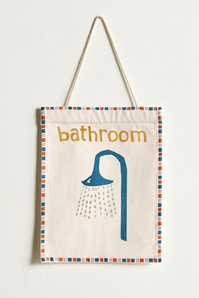 Tüflagge „Bathroom" zum Aufhängen #1