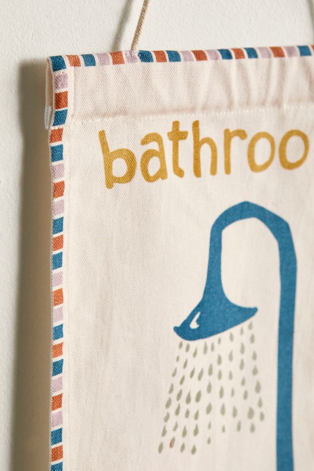 Tüflagge „Bathroom" zum Aufhängen #3