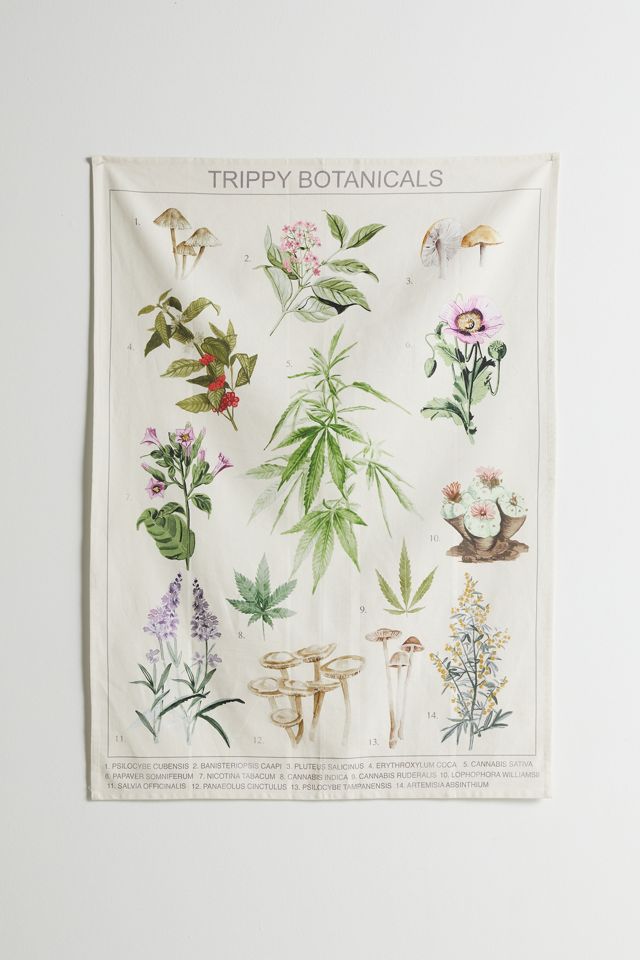 Wandbehang „Trippy Botanicals" #1