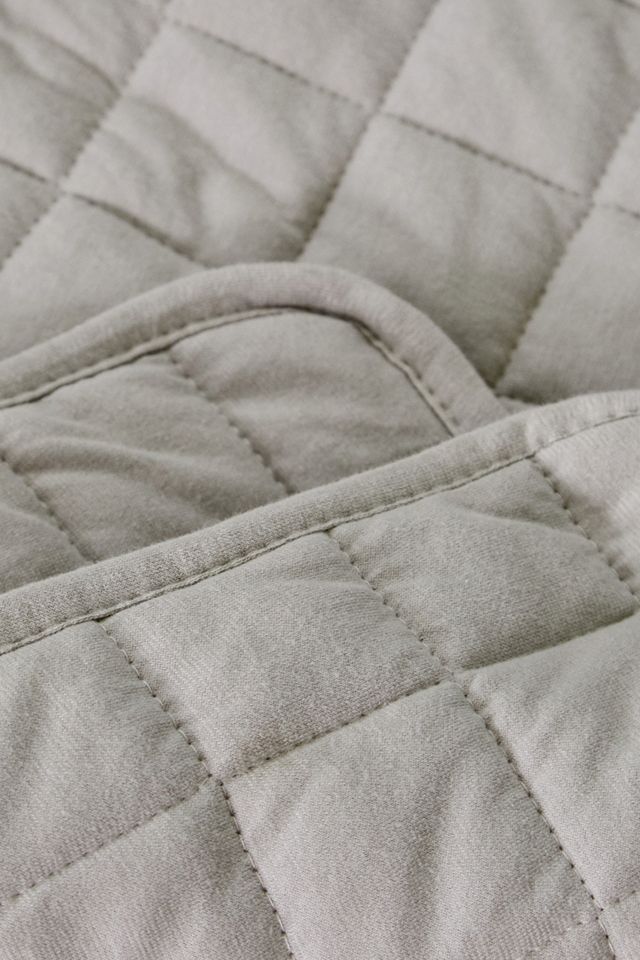 Gran colcha de jersey de nube gris #3