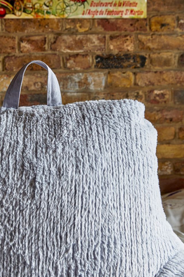 Light Grey Corduroy Boo Cushion #2