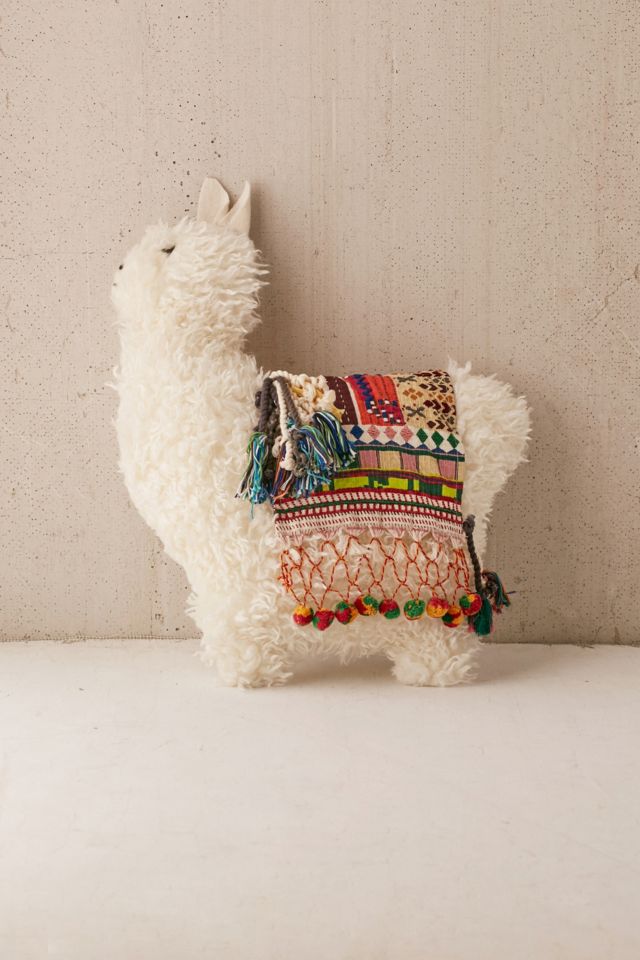 UrbanOutfitters Furry Llama Pillow