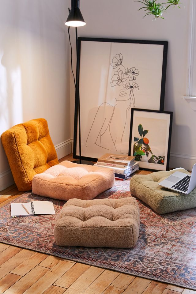 Sherpa Floor Cushion #3