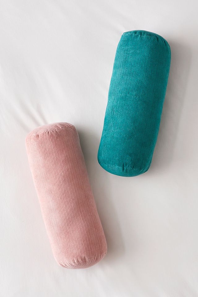 Flynn Pink Corduroy Bolster Cushion  #3