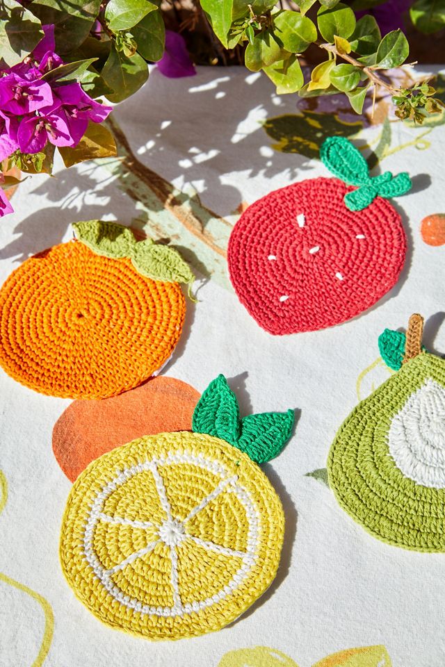 Fruit Coasters 4-Pack #1