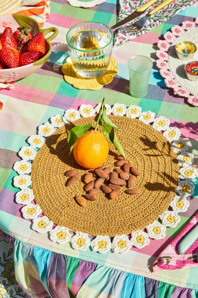 White Daisy Placemat Urban Outfitters UK