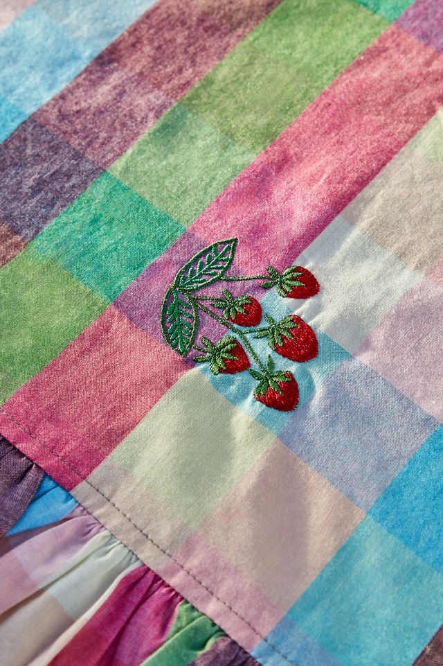 Embroidered Check Tablecloth Urban Outfitters UK