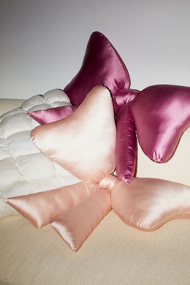 Big Bow Satin Pillow #1