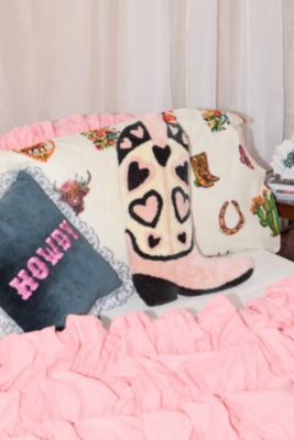 Misty Western Boot Cushion 30.5cm x 44.5cm at Urban Outfitters