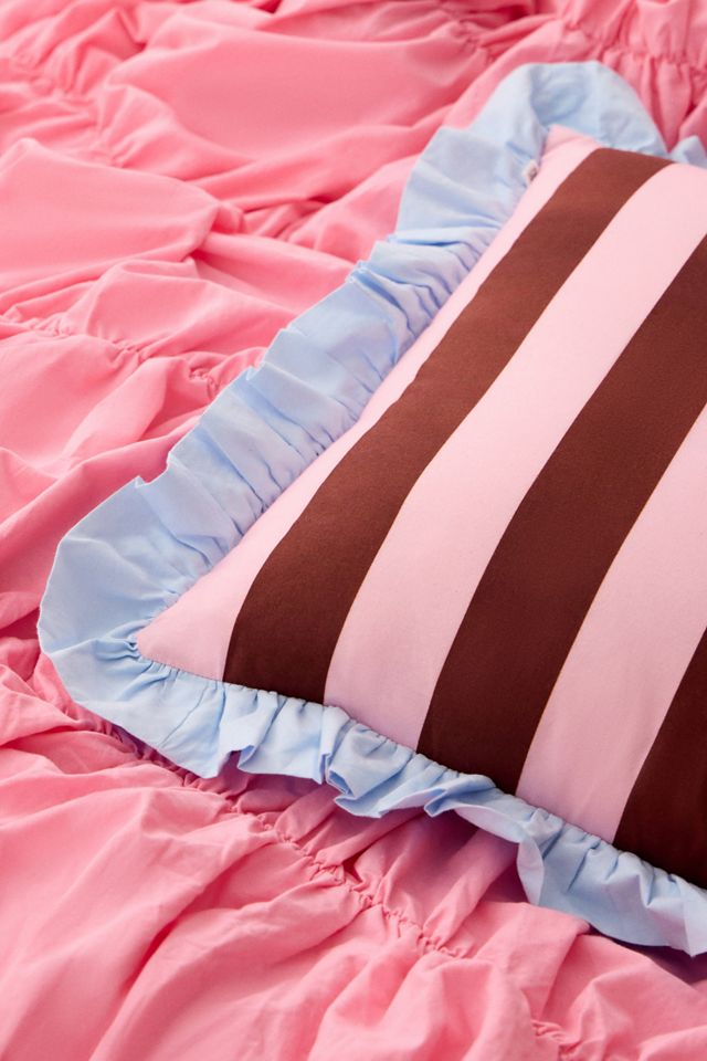 Blue & Pink Harper Stripe Cushion #1