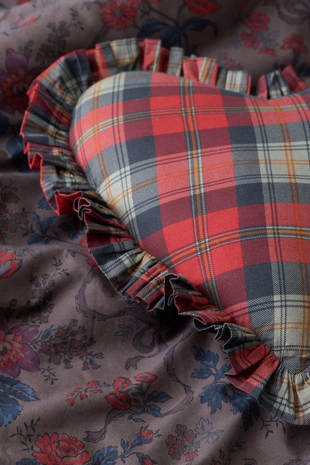 Tartan Plaid Heart Cushion #1