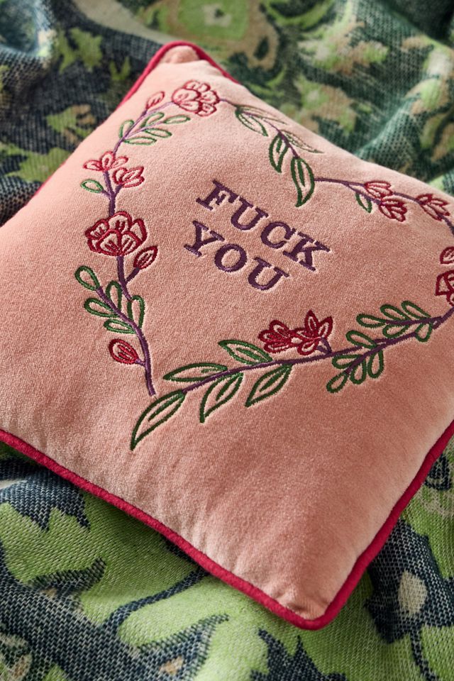 F*ck You Velvet Mini Cushion #1