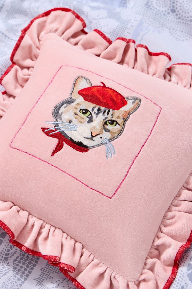 Mini Coussin à Volants Motif Animal #1