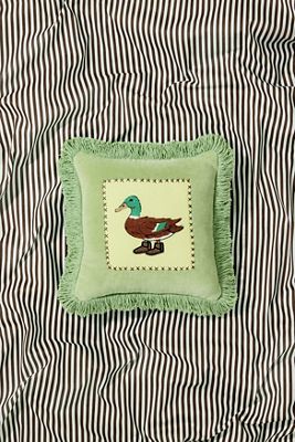 Mini Cuscino Green Silly Duck