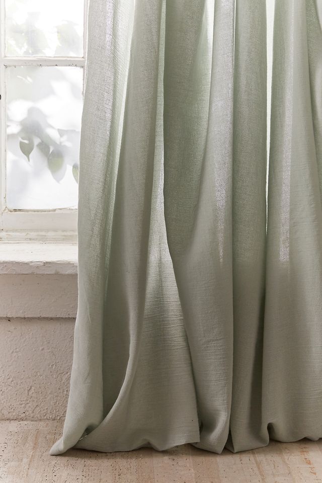 Sage Knotted Window Curtain #4