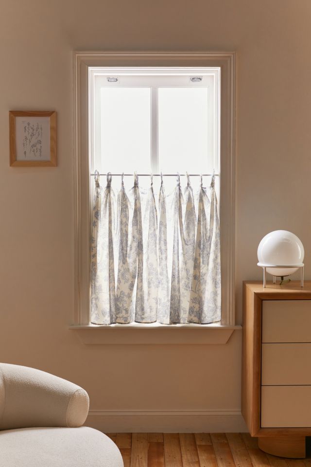 Blue Toile Curtain | Urban Outfitters UK