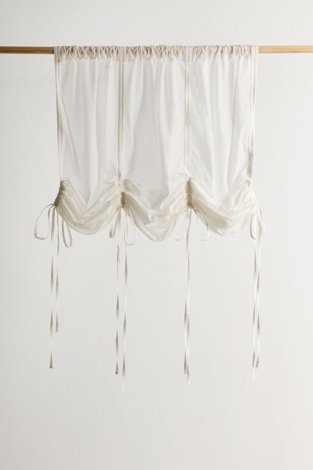 White Valance Tie Bow Curtain #1