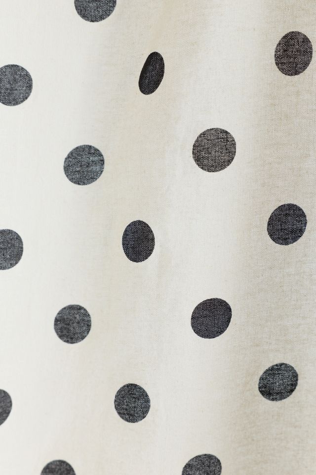Polka Dot Scallop Cafe Curtains #3