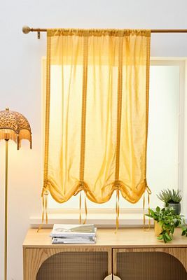 Honey Tied Valance Curtain