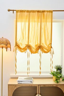 Honey Tied Valance Curtain
