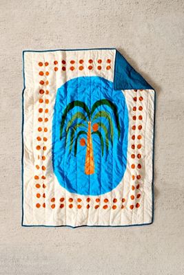 Manta Acolchada con Palmeras