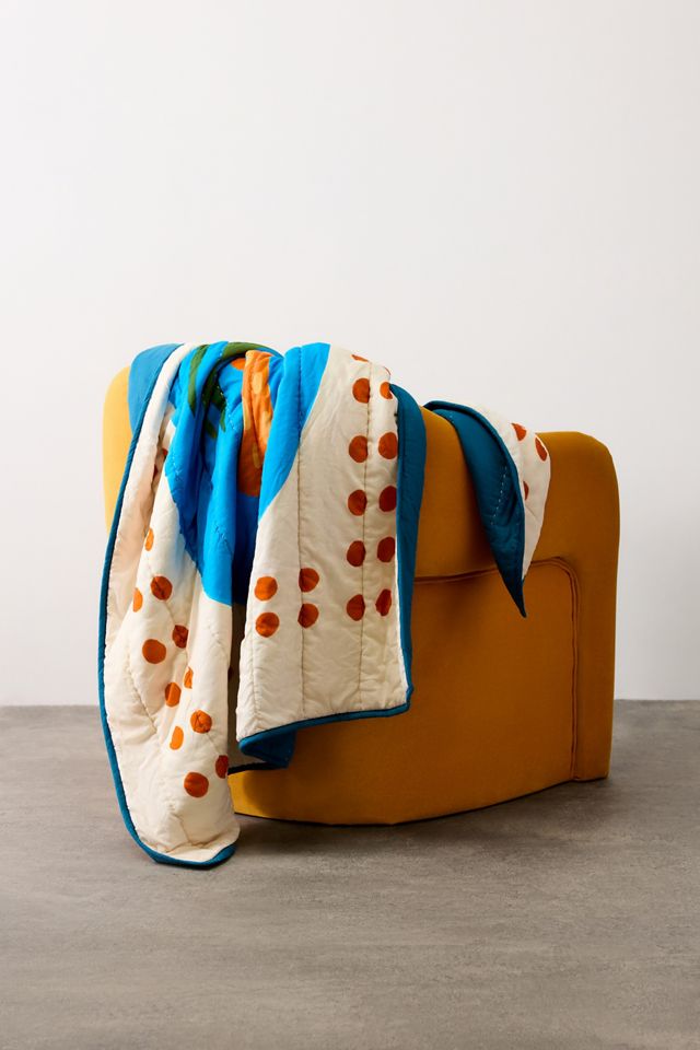 Palm Tree Quilted Throw #1