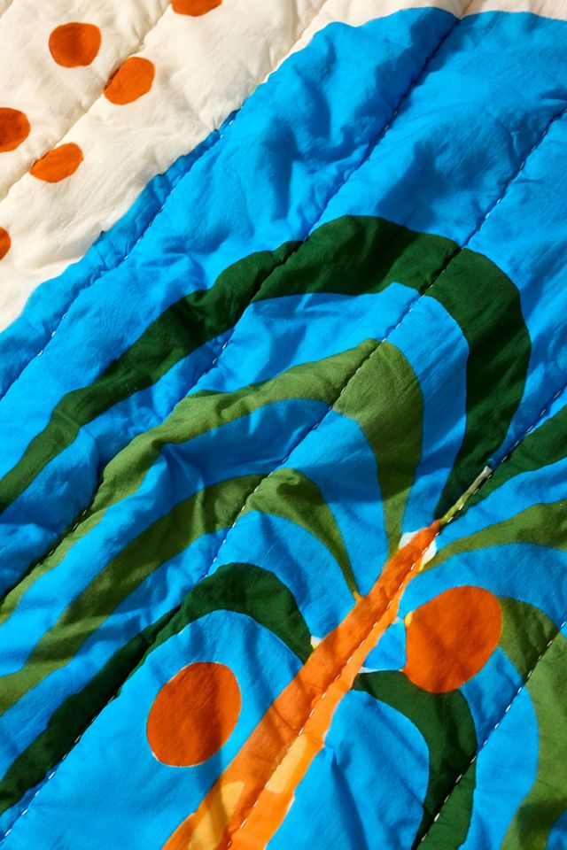 Palm Tree Quilted Throw #2