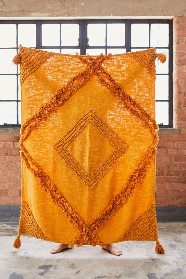 Aden Tufted Bohemian Throw Blanket