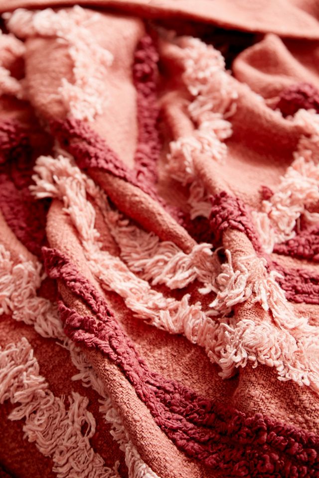 Modern Ray Red Throw Blanket #2