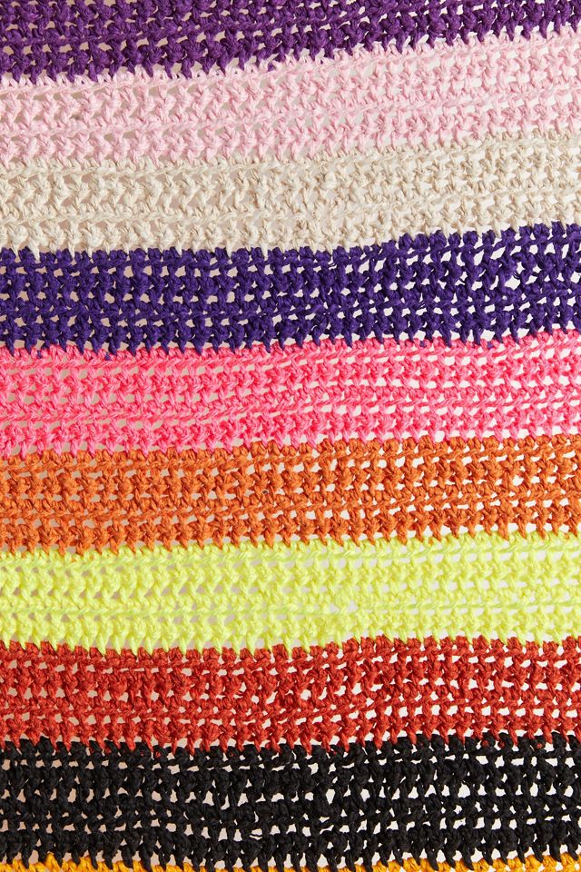 Rainbow Crochet Throw Blanket #3