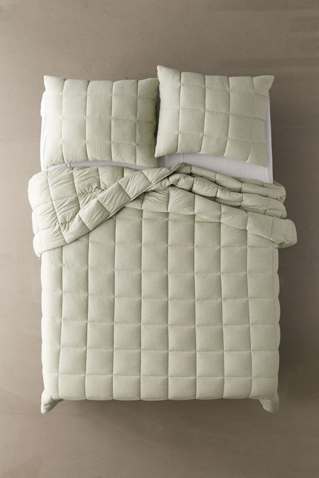 Coperta da lancio trapuntata al pistacchio #1