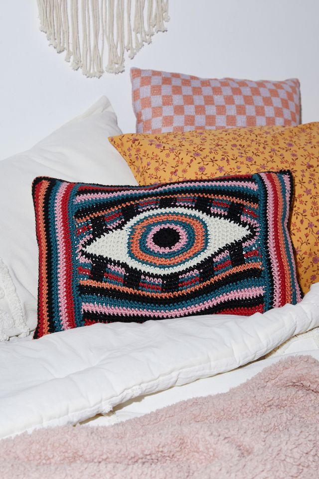 Eye throw clearance pillow