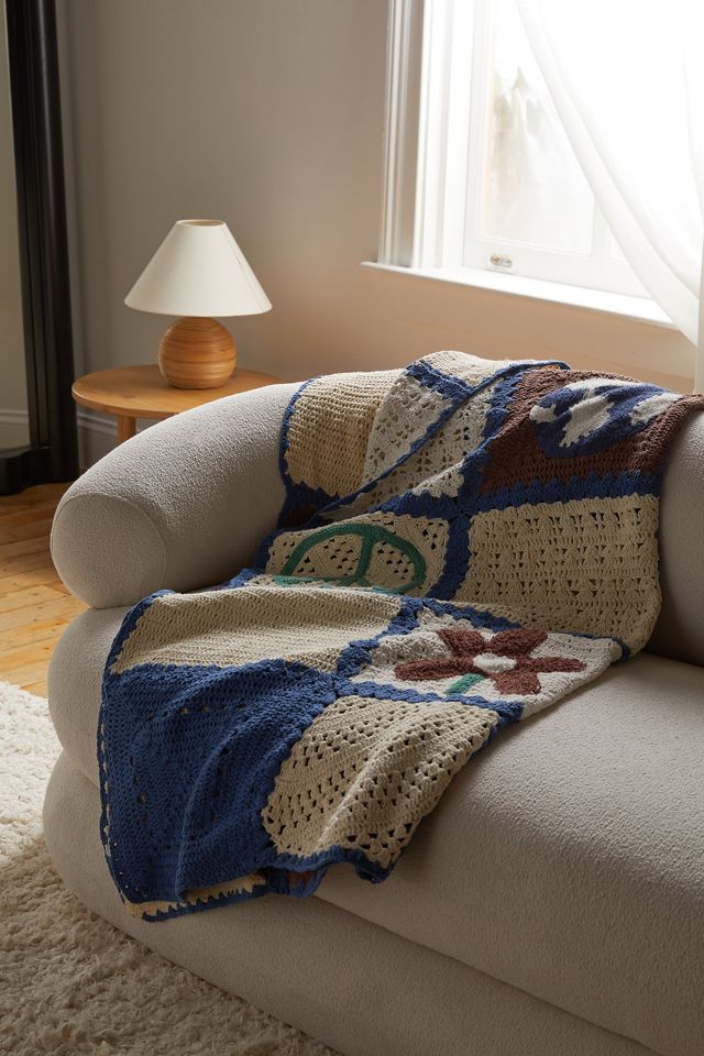 Earth Day Crochet Throw Blanket #1
