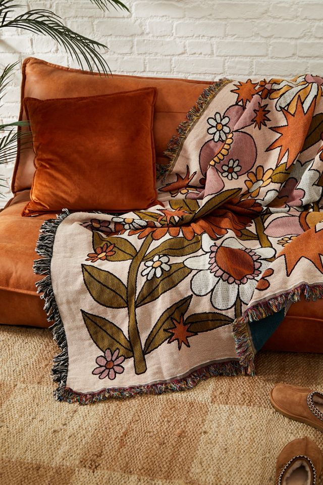 Valley Cruise 70s Bloom Art Throw #1