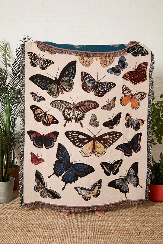 urbanoutfitters.com | Tagesdecke „Butterfly" mit Kunstmotiv