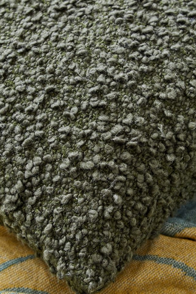 Olive Boucle Cushion  #2