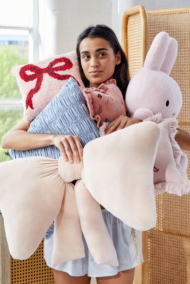 Blue Cinched Cushion  #3