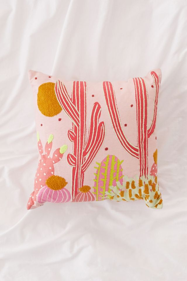 Cactus Landscape Throw Cushion