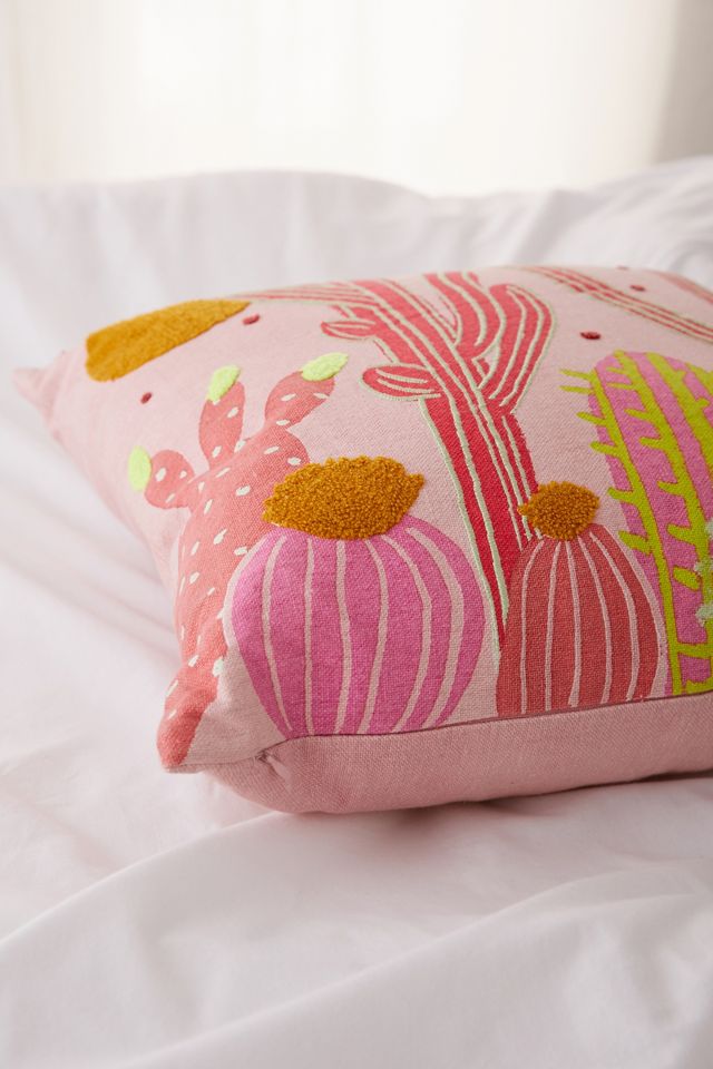 Cactus Landscape Throw Cushion #1