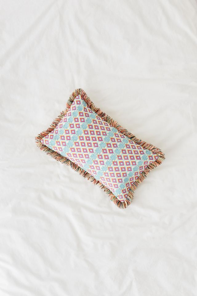Woven Fringed Cushion #1