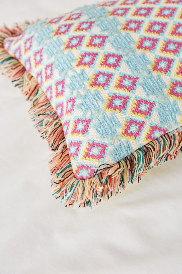 Woven Fringed Cushion #2